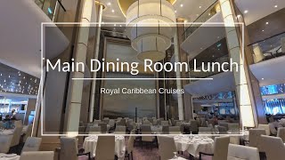 Royal Caribbean Lunch Food &amp; Menus at Main Dining Room 2023