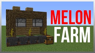 Minecraft 1.11: Redstone Tutorial - BEST Melon/Pumpkin Farm! (Tileable)