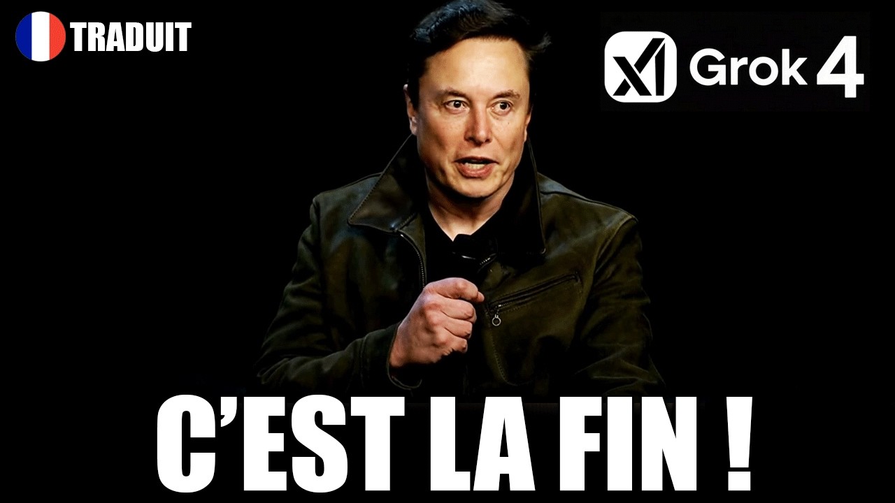 Elon Musk CHOQUE le monde : il présente la meilleure IA au monde (Grok 4)