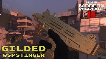 UNLOCKING GILDED ON THE WSP STINGER! - COD MW3 MULTIPLAYER