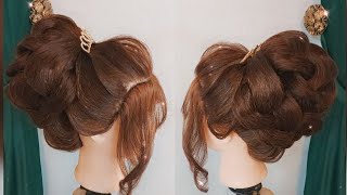 خطوات تسريحة عروس رفع كتير حلوة وسهلة خطوة بخطوة  Advanced bridal hairstyles step by step