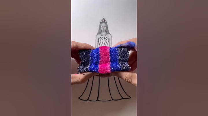 Let's create a dress with acrylic paint #subscribe