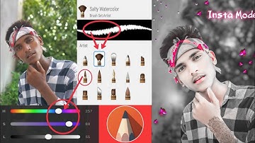 HDR Face Smooth skin Whitening photo Editing || Autodesk Sketchbook New Trick 🤫 photo editing ||