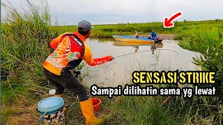 Sensasi strike nila babon!!! Sampai dilihatin sama orang yang lewat