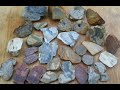 Rockhounding glacial till, cutting jasper, geode & blue chert #7