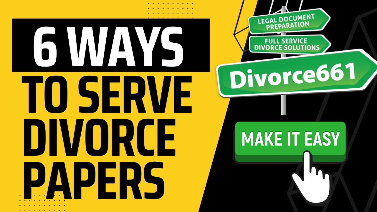 6 Ways To Serve Divorce Papers In California YouTube