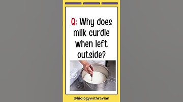 Why Does Milk Curdle? 😨#shortsfeed #shorts #biologywithravian