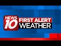 Gusty Storms Possible through Early Week