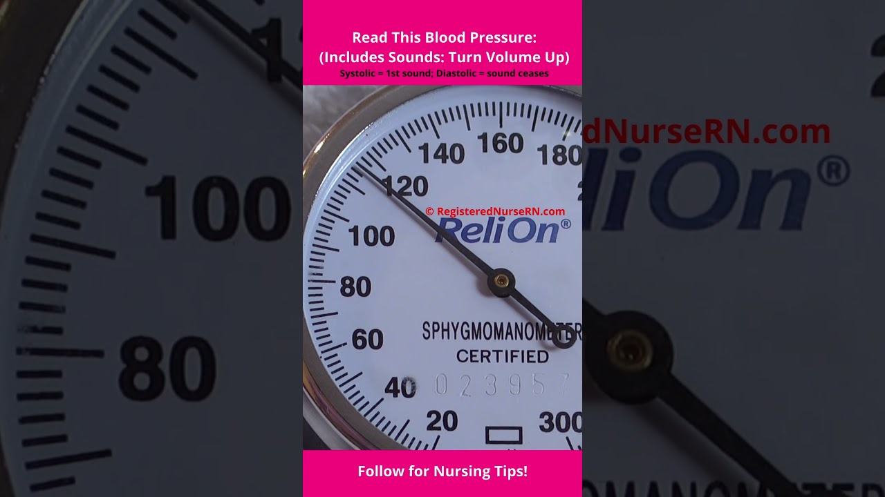 Blood Pressure Practice Check for Nurses & Nursing School Students #shorts