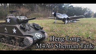 Heng Long M4A3 Sherman Tank - Unbox and 1st Mission