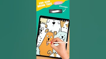 Drawing LOTS of Dogs in Procreate 🐾 | Full Tutorial Linked! #artwithflo #youcandrawthis