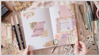 Plan With Me: February 2023 Romantic Vintage Bullet Journal Theme Set Up