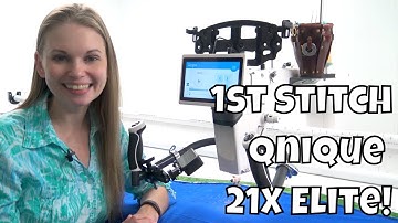My First Stitches on the Qnique 21X Elite Longarm - Perfect Tension!