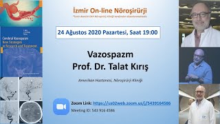 İaeh 34. Zoom Sunumu Kırış Vazospazm 24.08.2020