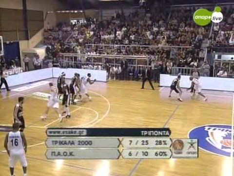 Trikala 2000 - PAOK: 66-77 (08/09)