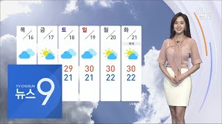 [날씨] 수요일 아침까지 전국 대부분 비…서울 낮 24…