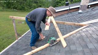Reverse gable rafters are easy to cut