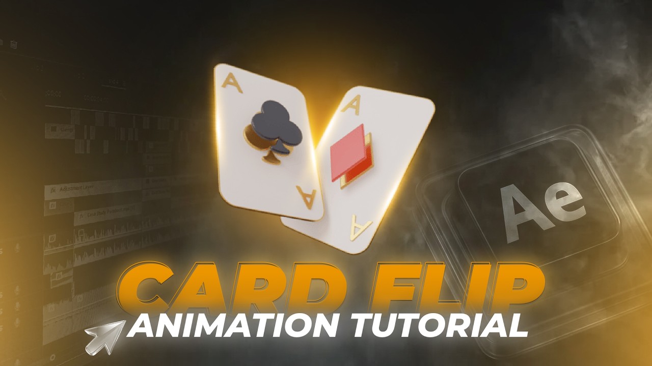 Card Flip Animation Tutorial | Full After Effect Tutorial - YouTube