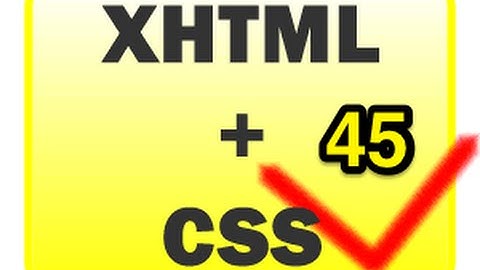 xHTML&CSS 45 - Submit ir Reset mygtukai