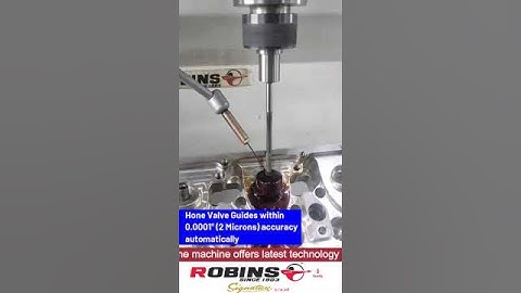 Robins GH8 Hone Valve Guides #robinsmachines #machine #enginerebuilding