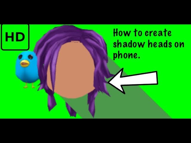 How To Create Roblox Shadow Heads On Ios And Android Youtube - how to make a roblox head logo