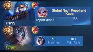 PRANK NOOB ALHA IN HIGH RANKED 😂 (then showing my real skill💀) screenshot 1