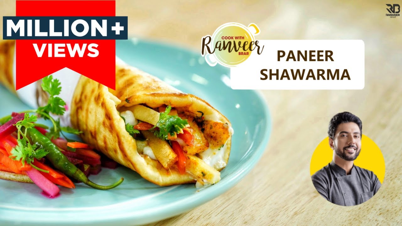 Paneer Shawarma style Roll | घर पे बनाएँ पनीर शवर्मा | No egg No Oven No Yeast | Chef Ranveer Brar