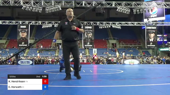 120 Lbs Quarterfinal - Kenneth Hendriksen, Tenness...