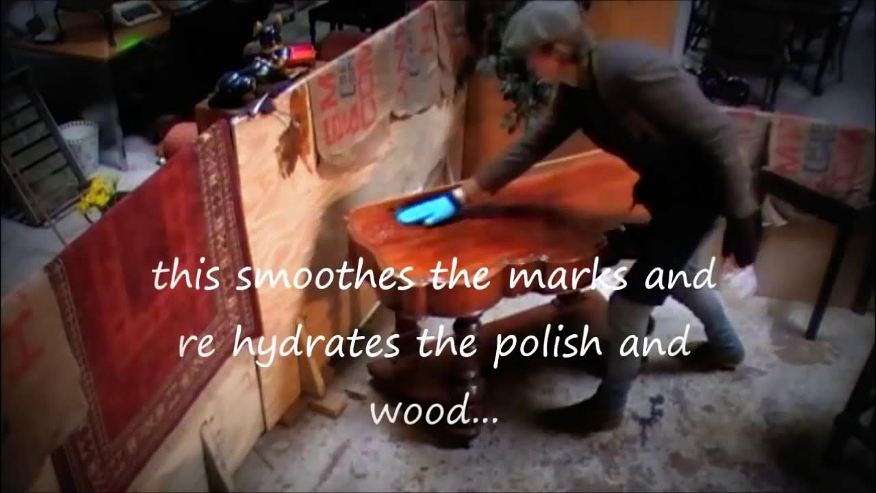 How to french polish Antique furniture. YouTube
