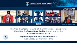 Faculty of Engineering & the Built Environment Graduation Ceremony 2 – 27 March 2024 by University of Cape Town South Africa 1,337 views 1 month ago 1 hour, 40 minutes