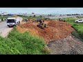 EP3 Update Mini Bulldozer KOMATSU D21P and Dozer Mini MITSUBISHI BD2F Filling Up Drainage 5ton Truck