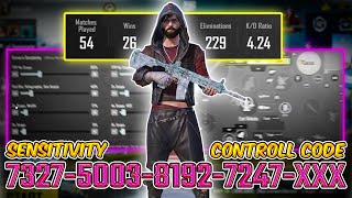 UPDATE 3.1 🔥 Best Zero Recoil Sensitivity CODE + Control Settings For Pubg Mobile/BGMI in 2024