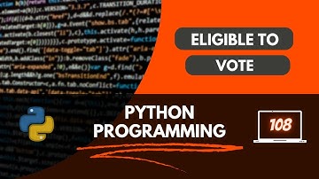 Python program to check if a user is eligible for voting