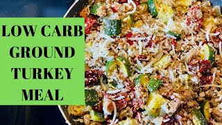 LOW CARB GROUND TURKEY DINNER | KETO FRIENDLY DINNER | @lifeofamyjune