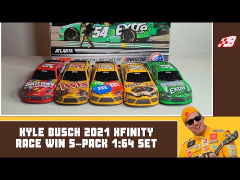MEGA DIE-CAST REVIEW** Kyle Busch 2021 Xfinity Race Win 5-PACK 1