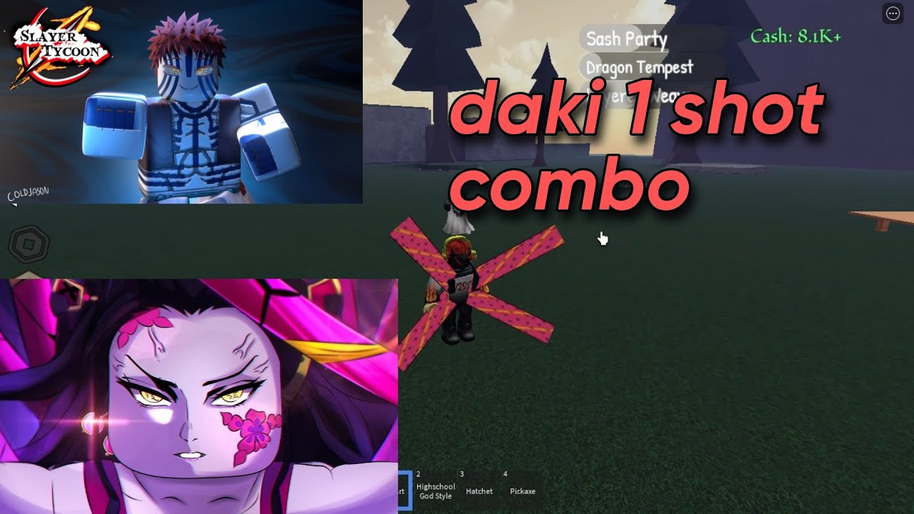Obi Art 1 Shot combo! Slayer Tycoon (Roblox) YouTube