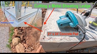 Making a Sheeting Ledge On Concrete Foundation: For Metal Building