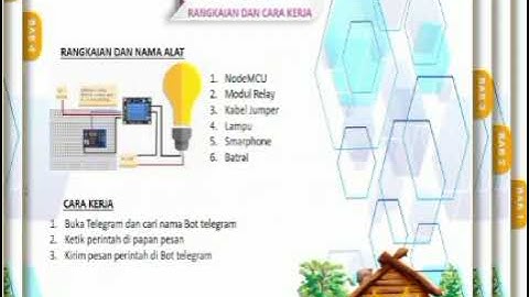 Lampu otomatis kontrol dengan aplikasi telegram