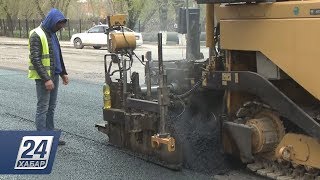 Видео На центральных улицах Кокшетау обновляют дорожное полотно (автор: Телеканал Хабар 24)