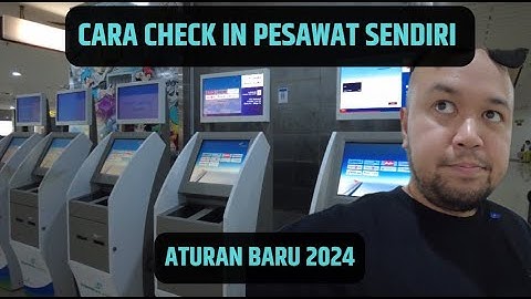 CARA CHECK IN DAN CETAK BOARDING PASS SENDIRI DI BANDARA 2024 ATURAN BARU | vlog #69