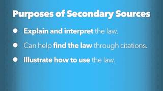 Defining Secondary Sources