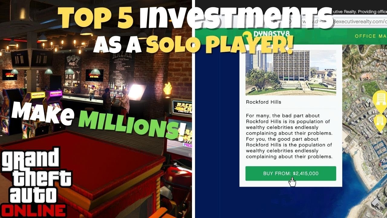 Top 5 BEST Investments As A SOLO PLAYER In GTA Online YouTube 