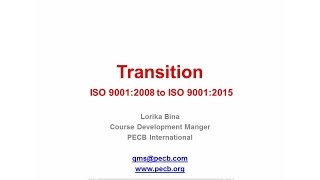 ISO 9001:2015 Transition – Understanding the changes