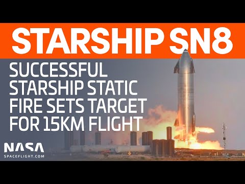 SpaceX Boca Chica - Starship SN8 Static Fire #4 (3 Engine Static Fire #2)