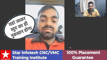 Star Infotech CNC Student Review (Student Placement fraud/scam Job + training Kolhapur Institute)