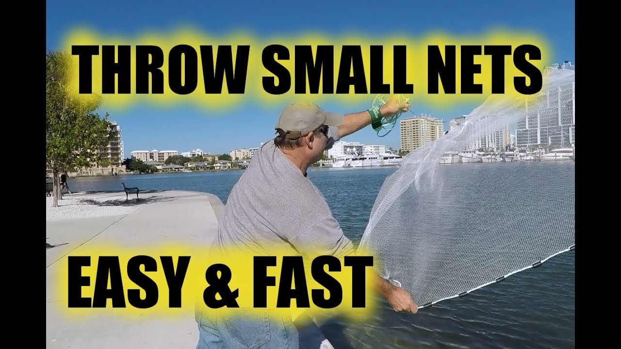 Easiest Way To Throw Small Cast Nets, 4, 5, or 6 Foot 