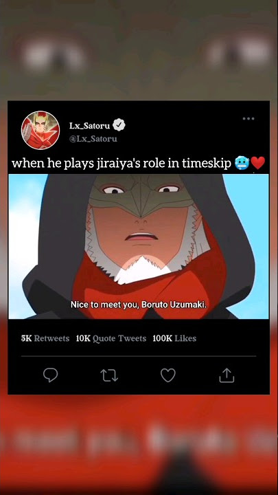 When He Play's Jirayas Roal In Timeskip 🥶🔥#naruto #boruto #kashinkoji