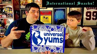 Our First Box with Universal Yums - Let's Try Some International Snacks!!!