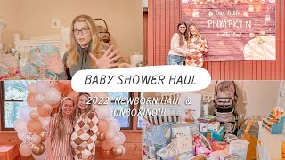 HUGE Baby Shower Haul! 2022 Newborn and New Momma Essentials!