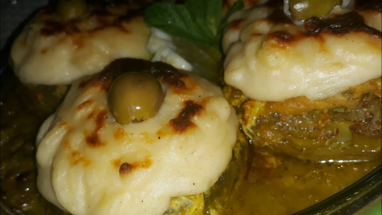 طبق رئيسي قرنون محشي بالدجاج ذوق رائع 😋